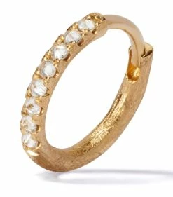 Annoushka 18CT DUSTY DIAMONDS GOLD HOOP YELLOW GOLD Earrings