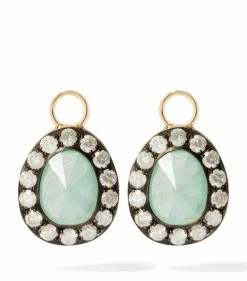 Annoushka 18CT DUSTY DIAMONDS JADE DROP EARRINGS