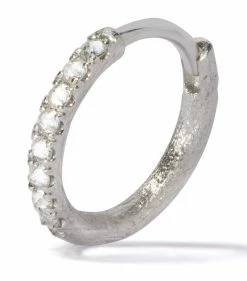 Annoushka 18CT DUSTY DIAMONDS WG HOOP WHITE GOLD Earrings