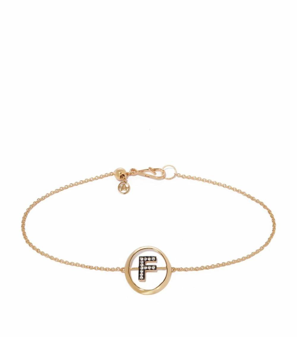 Annoushka 18CT GOLD Dia INITIAL F BRACELET YELLOW GOLD Bracelets 3 Annoushka 18CT GOLD Dia INITIAL F BRACELET YELLOW GOLD Bracelets