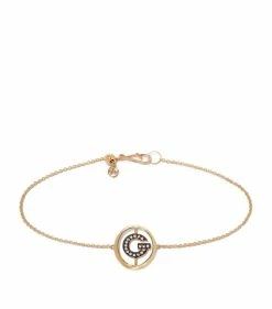 Annoushka 18CT GOLD Dia INITIAL G BRACELET YELLOW GOLD Bracelets