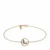 Annoushka 18CT GOLD Dia INITIAL L BRACELET YELLOW GOLD Bracelets