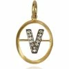 Annoushka 18CT GOLD & Dia INITIAL V PENDANT YELLOW GOLD Pendants -Annoushka Online Shop annoushka 18ct gold dia initial v pendant 15098866 25296680 1000