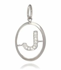 Annoushka 18CT WG J PENDANT WHITE GOLD Pendants
