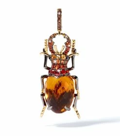 Annoushka 18KT GOLD CITRINE BEETLE CHARM YELLOW GOLD Charms