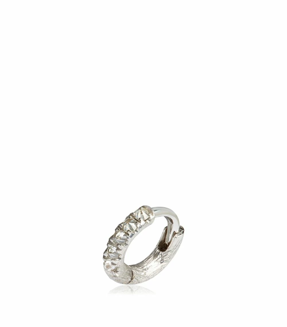 Annoushka Dusty Diamonds Single Rhodium Hoop Earring SILVER Earrings 3 Annoushka Dusty Diamonds Single Rhodium Hoop Earring SILVER Earrings