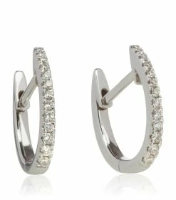 Annoushka Eclipse Hoop Earrings WHITE GOLD