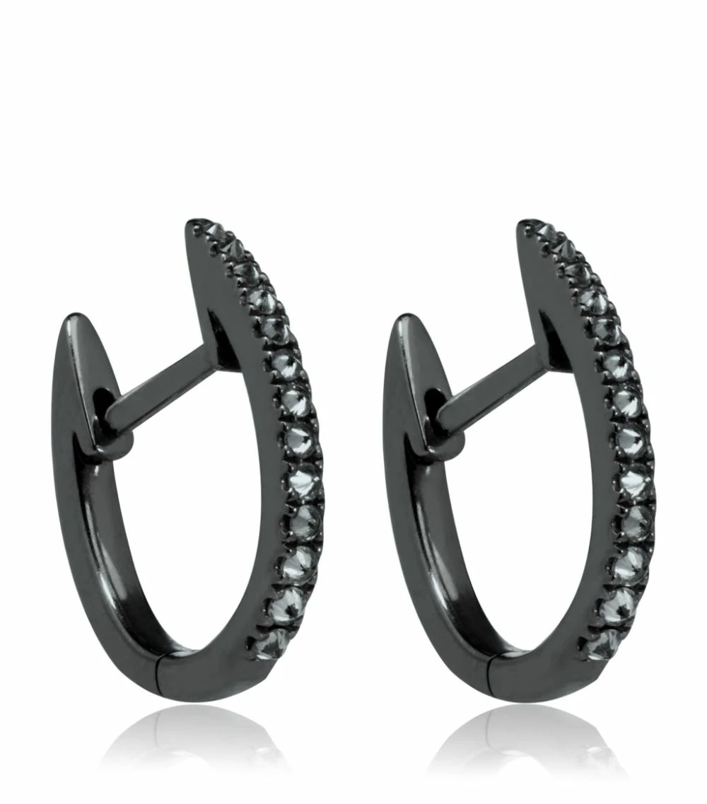 Annoushka Eclipse Hoop Earrings WHITE GOLD 3 Annoushka Eclipse Hoop Earrings WHITE GOLD