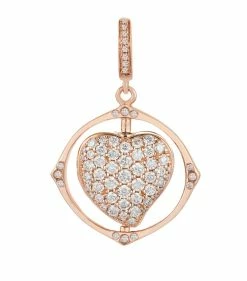 Annoushka Mythology Rose Gold Spinning Heart Charm Charms