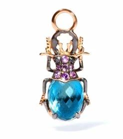 Annoushka Rose Gold Mythology Beetle Earring Drop Earrings