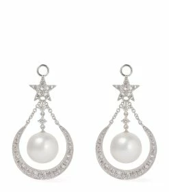 Annoushka White Gold, Diamond and Pearl Earrings