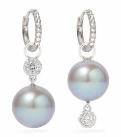 Annoushka White Gold, Diamond and Pearl Earrings