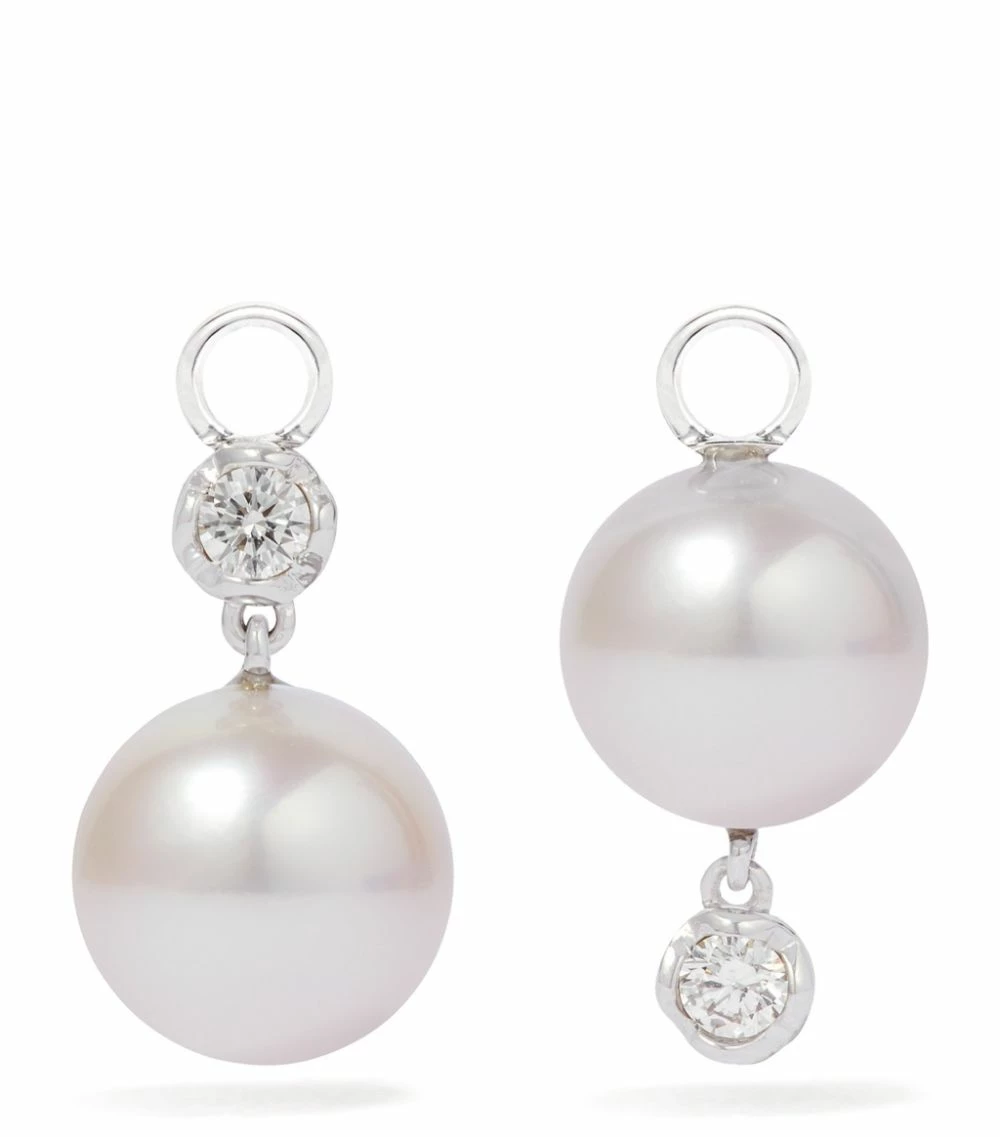 Annoushka White Gold, Diamond and Pearl Earrings 3 Annoushka White Gold, Diamond and Pearl Earrings