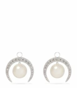 Annoushka White Gold, Diamond and Pearl Earrings