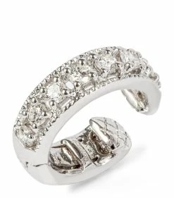 Annoushka White Gold Dusty Diamonds Single Ear Cuff Earrings