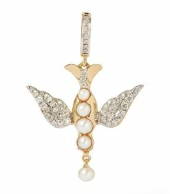 Annoushka x Temperley London Yellow Gold, Pearl and Diamond Lovebirds Charm Charms