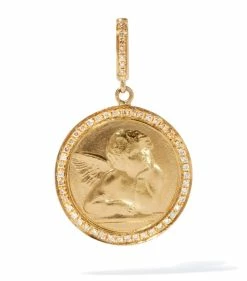 Annoushka Yellow Gold and Brown Diamonds Mythology Cherub Charm Charms