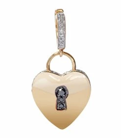 Annoushka Yellow Gold and Diamond Heart Charm Charms