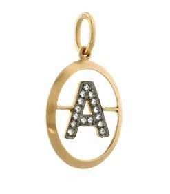 Annoushka Yellow Gold and Diamond Initial A Pendant Pendants -Annoushka Online Shop annoushka yellow gold and diamond initial a pendant 15099300 25940926 1000