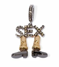 Annoushka Yellow Gold and Diamond Legs Charm Charms
