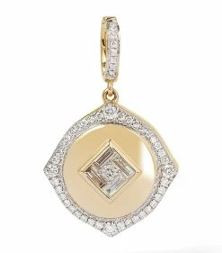Annoushka Yellow Gold and Diamond Lovelocket Birthstone Charm Charms