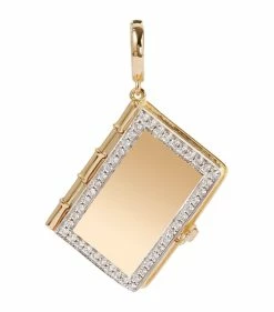 Annoushka Yellow Gold and Diamond Mythology Book Locket Charm Charms -Annoushka Online Shop annoushka yellow gold and diamond mythology book locket charm 17479043 36337344 1000