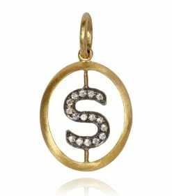 Annoushka Yellow Gold and Diamond S Pendant Pendants