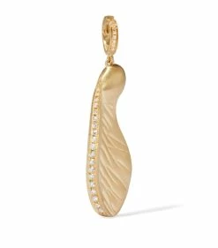 Annoushka Yellow Gold and Diamond Sycamore Pendant Pendants