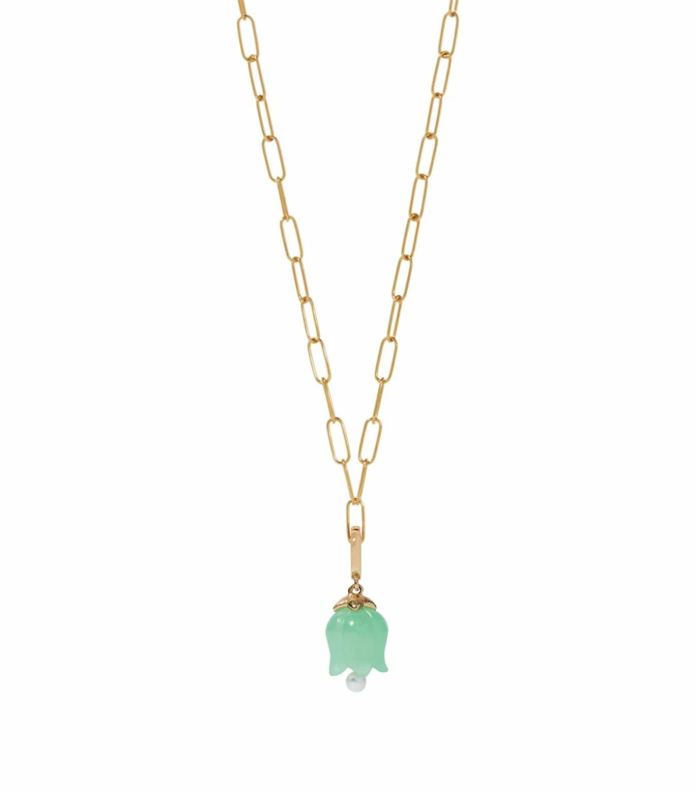 Annoushka Yellow Gold and Jade Tulip Charm Charms 5 Annoushka Yellow Gold and Jade Tulip Charm Charms - Image 3