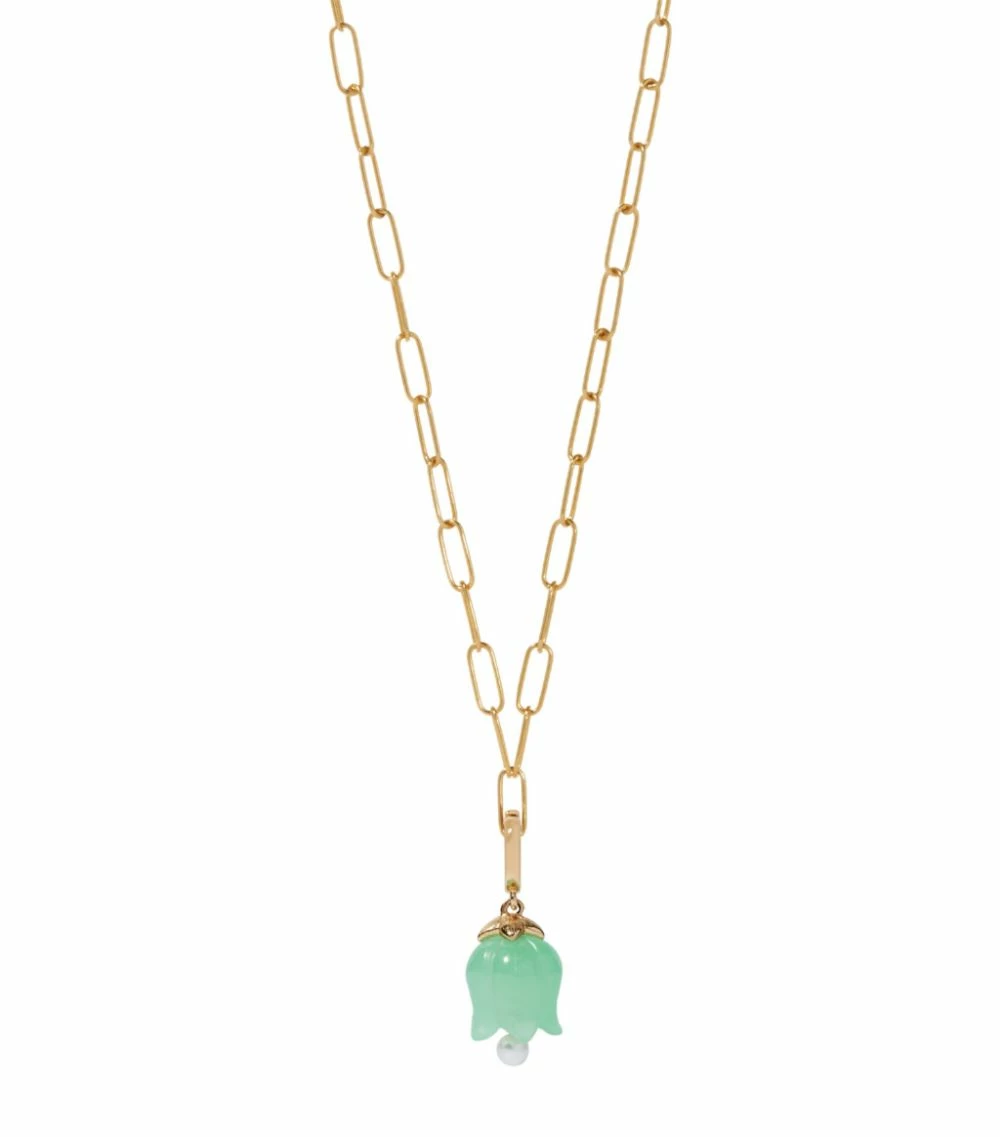 Annoushka Yellow Gold and Jade Tulip Charm Charms 4 Annoushka Yellow Gold and Jade Tulip Charm Charms - Image 2