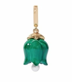 Annoushka Yellow Gold and Malachite Tulip Charm Charms