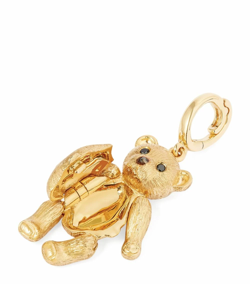 Annoushka Yellow Gold, Diamond and Emerald Mythology Teddy Bear Locket Charm Charms 6 Annoushka Yellow Gold, Diamond and Emerald Mythology Teddy Bear Locket Charm Charms - Image 4