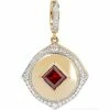 Annoushka Yellow Gold, Diamond and Garnet Lovelocket Birthstone Charm Charms -Annoushka Online Shop annoushka yellow gold diamond and garnet lovelocket birthstone charm 17736699 37164124 1000