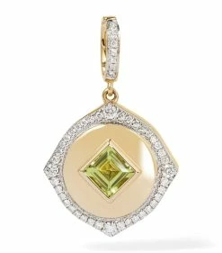 Annoushka Yellow Gold, Diamond and Peridot Lovelocket Birthstone Charm Charms