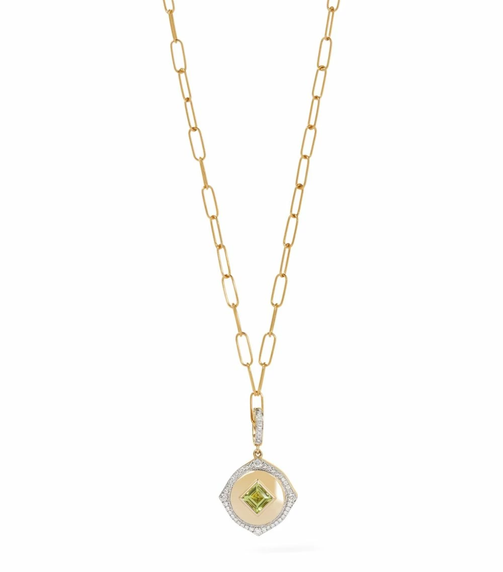 Annoushka Yellow Gold, Diamond and Peridot Lovelocket Birthstone Charm Charms 5 Annoushka Yellow Gold, Diamond and Peridot Lovelocket Birthstone Charm Charms - Image 3