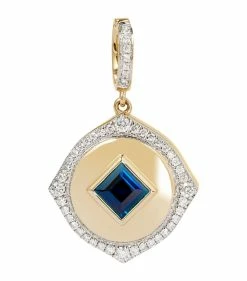 Annoushka Yellow Gold, Diamond and Sapphire Lovelocket Birthstone Charm Charms