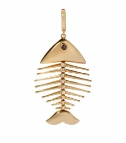 Annoushka Yellow Gold Fish Bones Charm Charms
