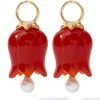 Annoushka Yellow Gold, Red Agate and Pearl Tulip Earrings -Annoushka Online Shop annoushka yellow gold red agate and pearl tulip earrings 14868678 24321974 1000