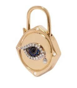Annoushka Yellow Gold, Sapphire and Diamond Eye Charm Charms