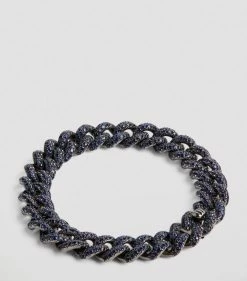SHAY Black Gold and Sapphire Links Bracelet BLK GLD BL SAPP Bracelets