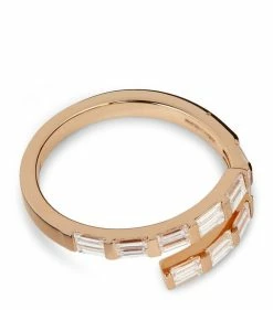 SHAY Rose Gold and Diamond Dual-Spiral Ring (Size 7) RG Rings