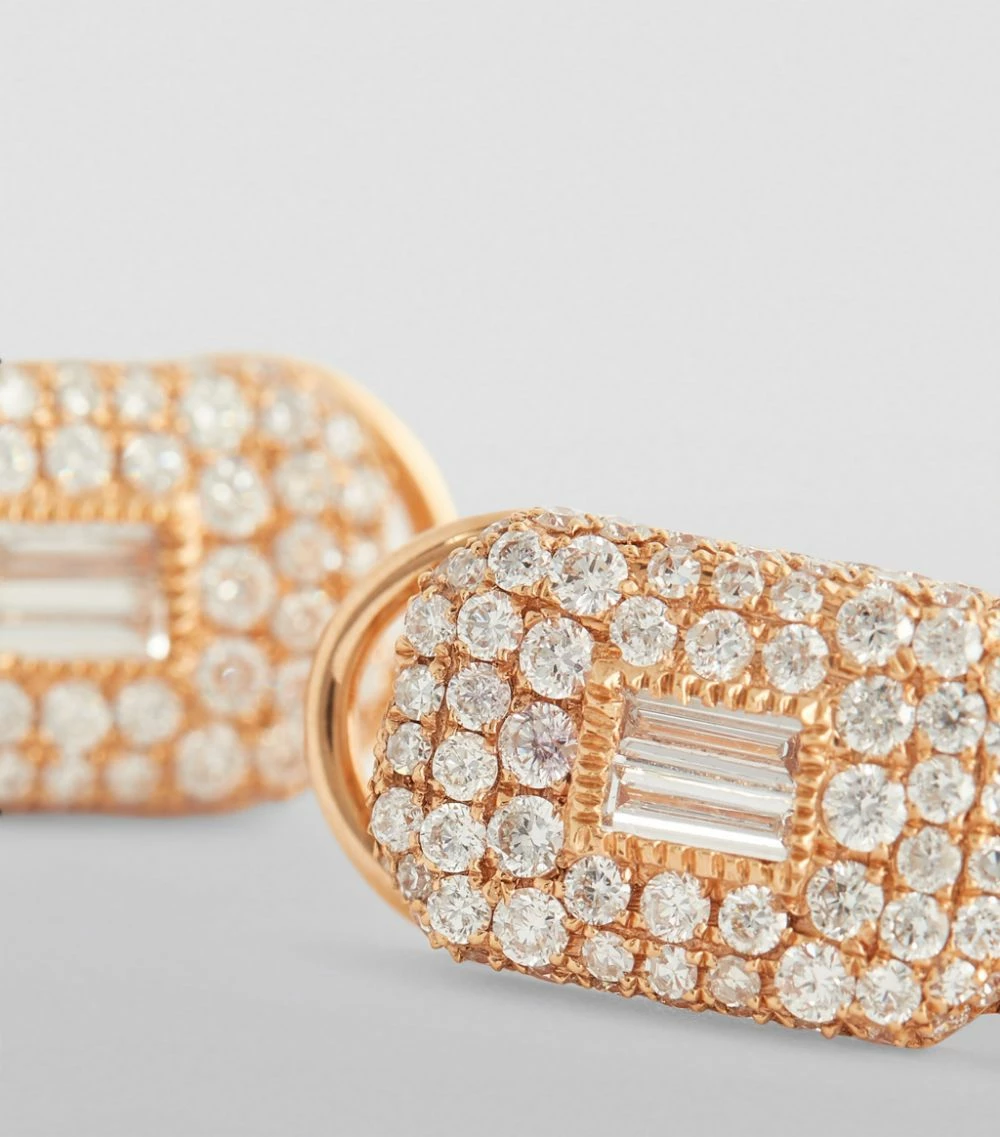 SHAY Rose Gold and Diamond New Modern Earrings 8 SHAY Rose Gold and Diamond New Modern Earrings - Image 6