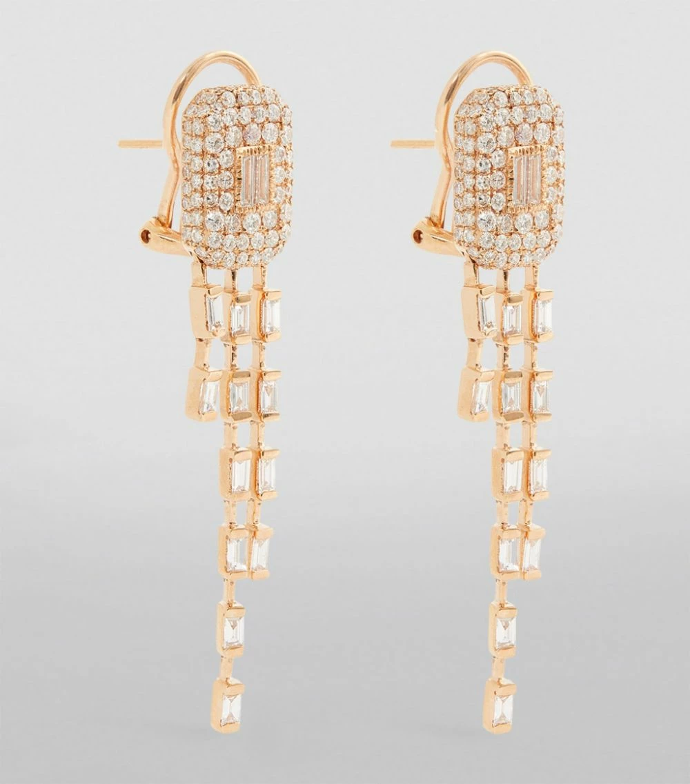 SHAY Rose Gold and Diamond New Modern Earrings 4 SHAY Rose Gold and Diamond New Modern Earrings - Image 2