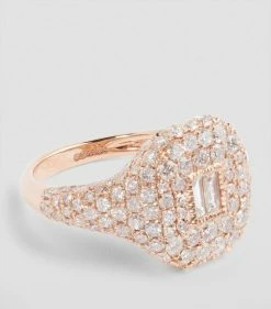 SHAY Rose Gold and Diamond New Modern Pave Pinky Ring (Size 3.5) RG/WD Rings -Annoushka Online Shop shay rose gold and diamond new modern pave pinky ring size 3 5 14868989 25390775 1000