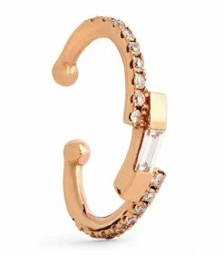 SHAY Rose Gold and Diamond Sticks & Stones Ear Cuff RSE GOLD DIA Earrings