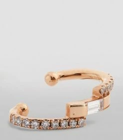SHAY Rose Gold and Diamond Sticks & Stones Ear Cuff RSE GOLD DIA Earrings -Annoushka Online Shop shay rose gold and diamond sticks stones ear cuff 15256481 36894179 1000