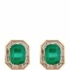 SHAY Rose Gold, Diamond and Emerald Halo Earrings RG/GREEN -Annoushka Online Shop shay rose gold diamond and emerald halo earrings 17236787 34947474 1000
