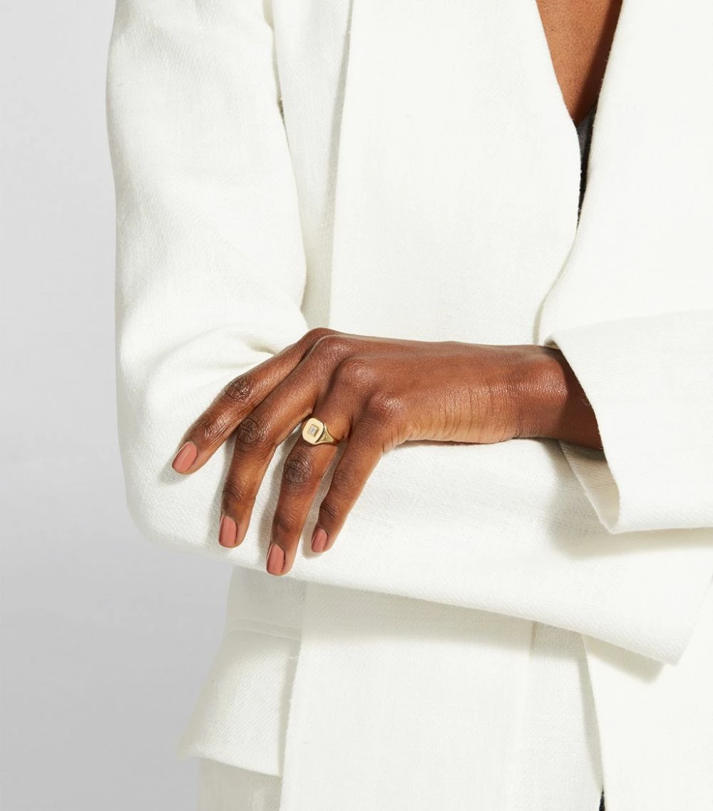 SHAY SH YG ESSENTIAL PNKY WD BGTTE RING YG/WD Rings 4 SHAY SH YG ESSENTIAL PNKY WD BGTTE RING YG/WD Rings - Image 2