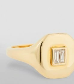 SHAY SH YG ESSENTIAL PNKY WD BGTTE RING YG/WD Rings 7 SHAY SH YG ESSENTIAL PNKY WD BGTTE RING YG/WD Rings -Annoushka Online Shop shay sh yg essential pnky wd bgtte ring 16796007 33119065 1000