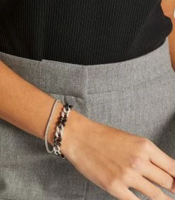 SHAY White Gold and Diamond Links Bracelet WG/BLACK Bracelets -Annoushka Online Shop shay white gold and diamond links bracelet 16792235 33092960 1000